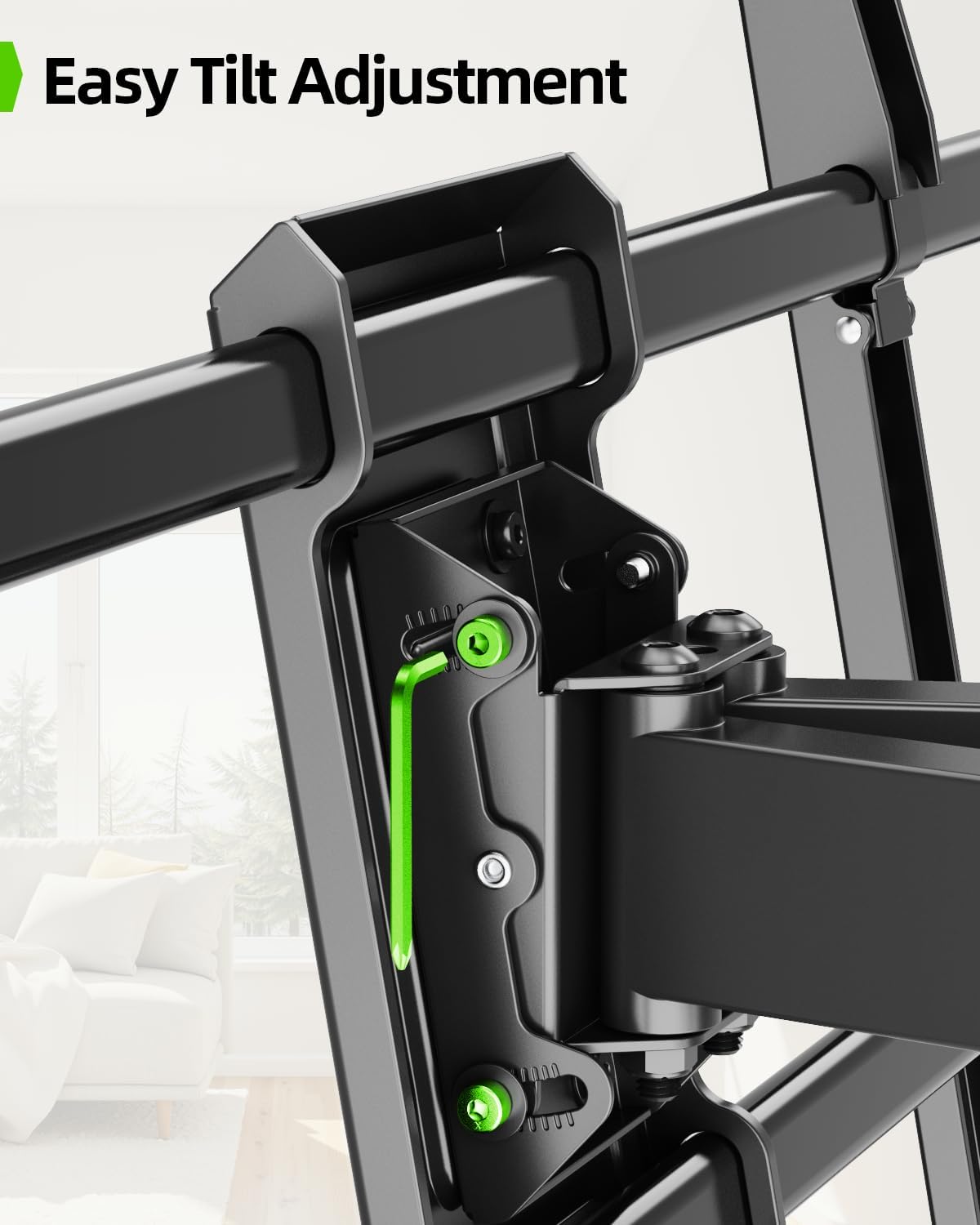 USX MOUNT Heavy Duty Full Motion TV Wall Mount - Supports 60-120 Inch TVs Up to 220lbs | 28" Extension, Max VESA 900x600mm