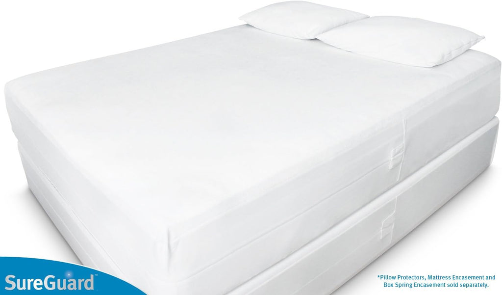 SureGuard Queen Size Box Spring Encasement - 100% Waterproof & Bed Bug Proof | Hypoallergenic Zippered Cover