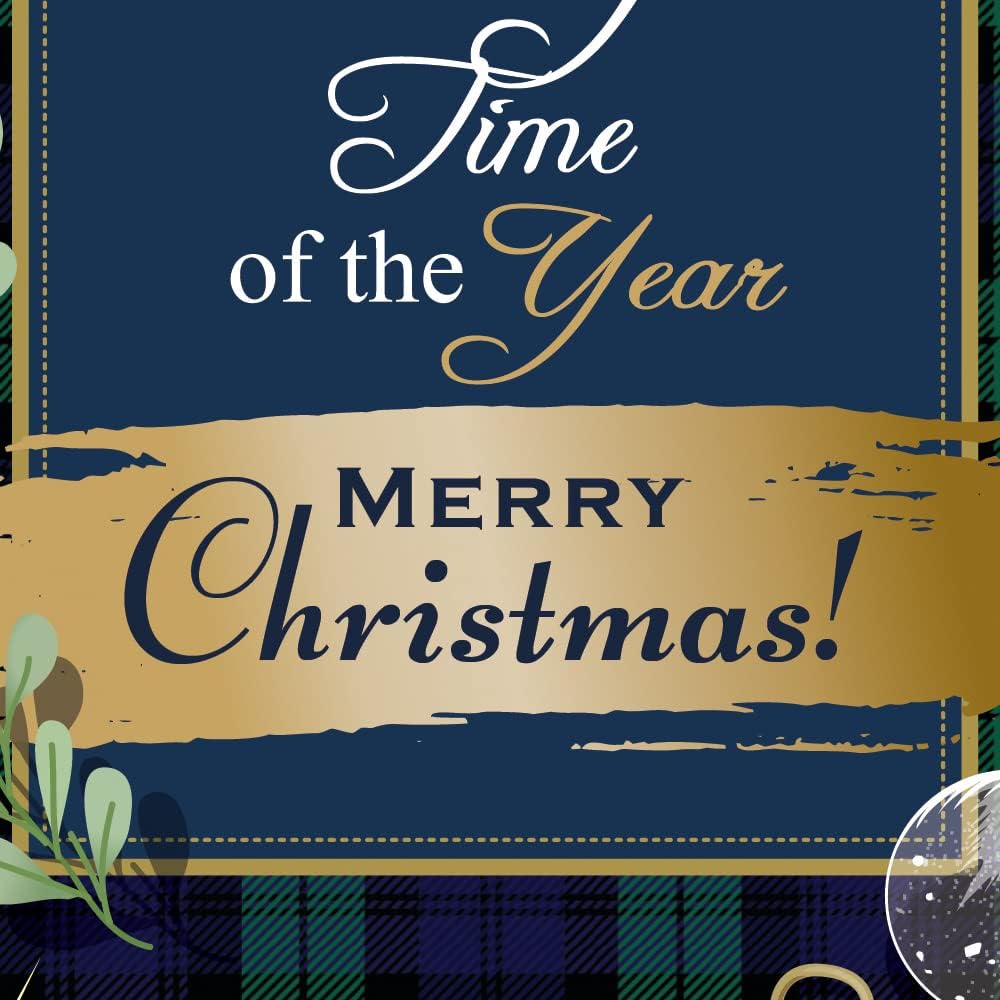 Prime Greetings Christmas Card for Brother - Eco-Friendly Thick Card Stock | 5in x 7.75in with Premium Envelope