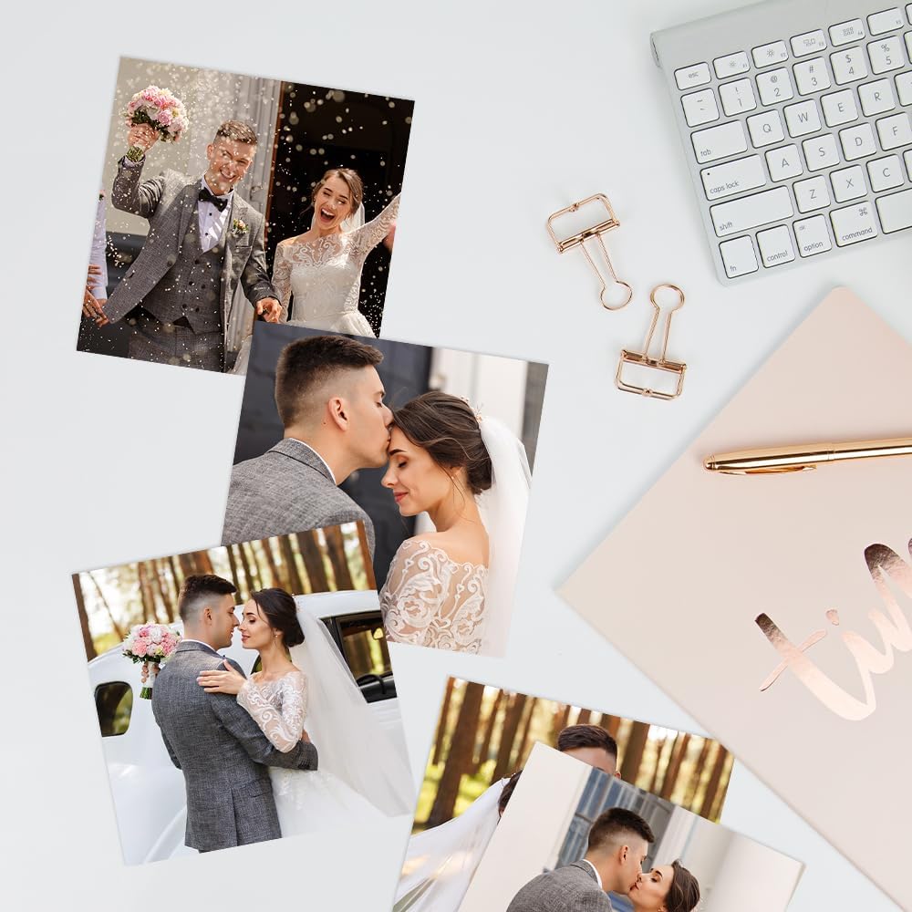 PicPrint 4x4 Glossy Photo Prints - Custom Square Prints Made to Order in the USA | Set of Ten