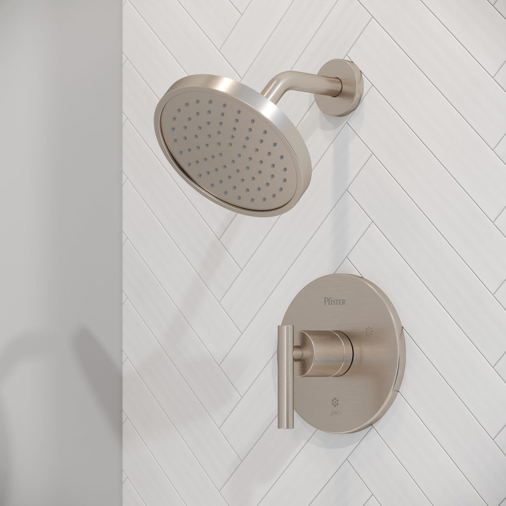 Pfister Contempra Round Raincan Shower Head, Arm Not Included, Single Function, Polished Chrome Finish, 015CK11