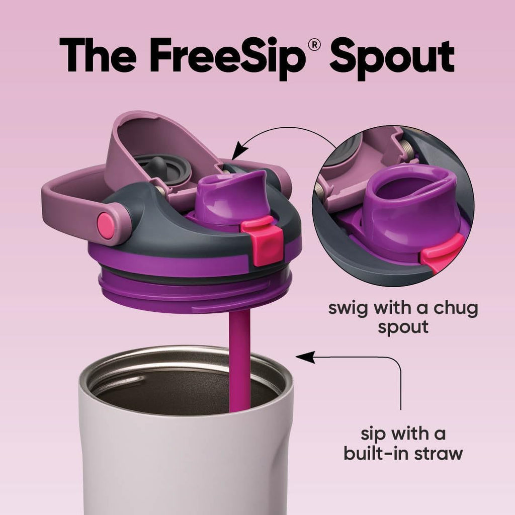 Owala FreeSip Sway 30oz Insulated Stainless Steel Water Bottle - Two-Way Spout & Built-In Straw, BPA Free