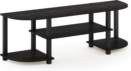 Furinno Wide TV Entertainment Center - Stylish Espresso & Black Finish | Modern Design