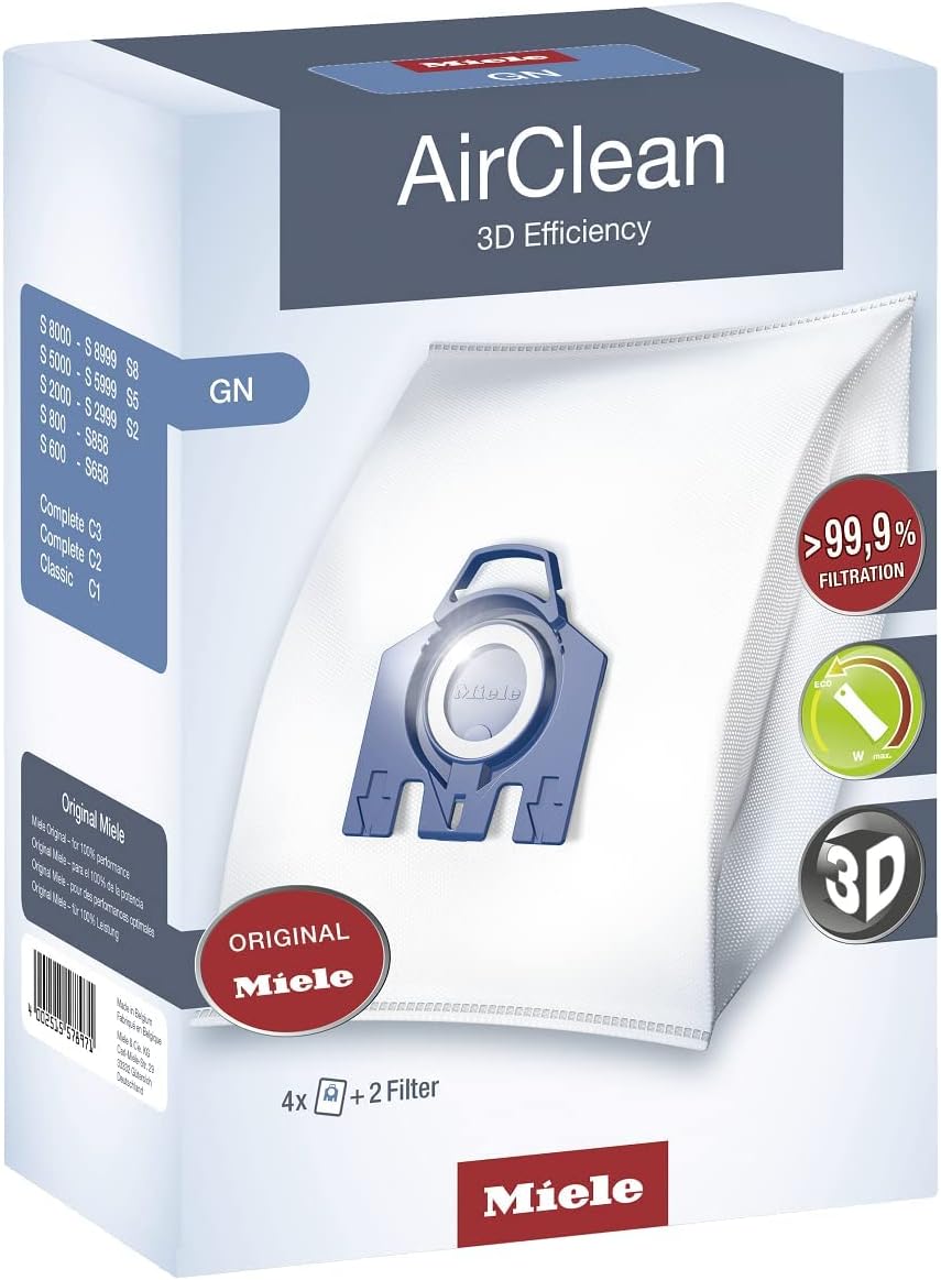 Miele Type G/N AirClean Filter Bags - High-Efficiency Dust Capture | 1 Box