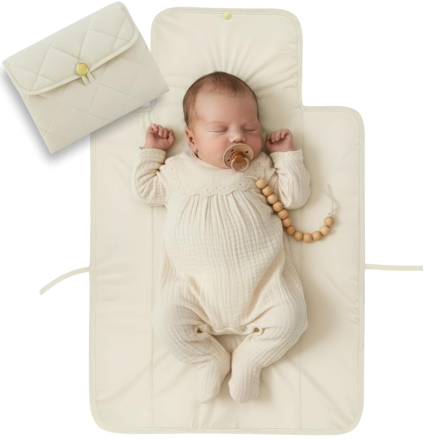 Skiennix Portable Diaper Changing Pad - Soft, Easy to Clean & Lightweight Travel Mat for Babies