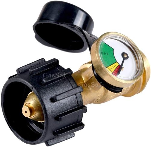 GasSaf Propane Tank Gas Gauge - Universal QCC1 Type 1 Leak Detector & Pressure Meter