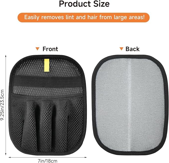 Reusable Pet Hair Remover Gloves for Dogs & Cats - 3 PCS