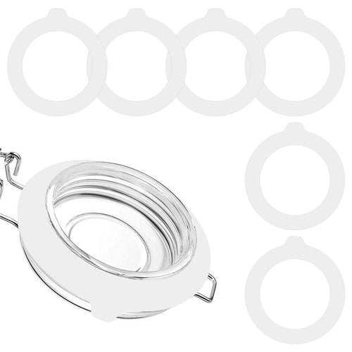 10PCS Silicone Jar Gaskets Replacement - Rubber Seals Rings Airtight Gasket Sealing for 4.2-4.3 Inch Mouth Glass Canning Jars Lids - Leak Proof Rubber Seals Rings - 4.5 Inch(Outer Diameter)