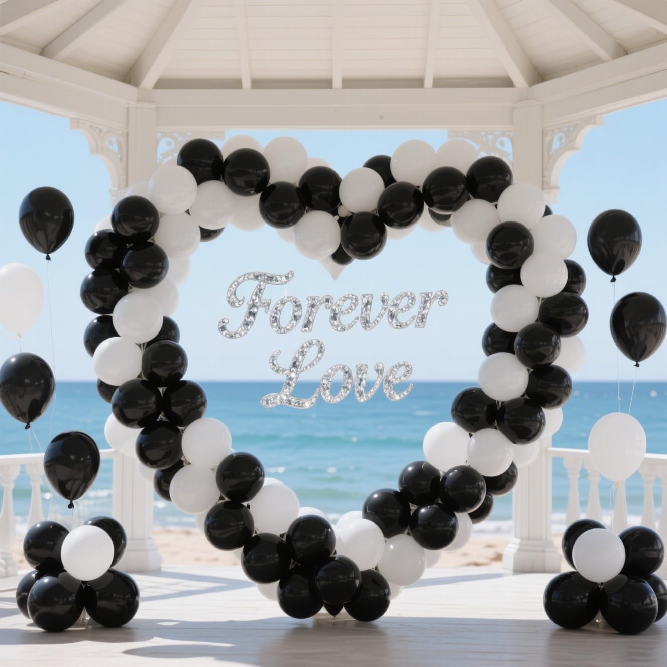 Matte Black Balloons 100 Pack - 12 Inch Helium-Ready Latex for Elegant Party Decorations