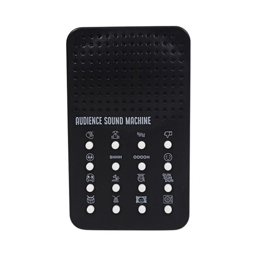 Audience Sound Machine with 16 Cheers, Boos, Applause, Cheering, Cricket Noises, Rim Shot, Record Scratch - Portable Electronic Audience Themed Sound Maker for Kids with 16 Effects - Practical Joke