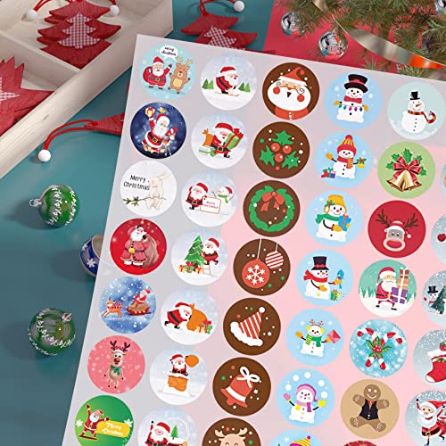 504 PCS Christmas Stickers - Snowman, Elf, Reindeer & More