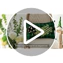 AVOIN colorlife St Patricks Day Clover Pillow Cover 12x20 Dark Green Buffalo Plaid Shamrock Cushion for Sofa Couch