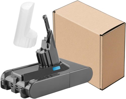 Dyson V8 Battery Replacement - Upgraded 21.6V for Animal, Absolute, Motorhead | Compatible with Fluffy Carbon Fiber Series
