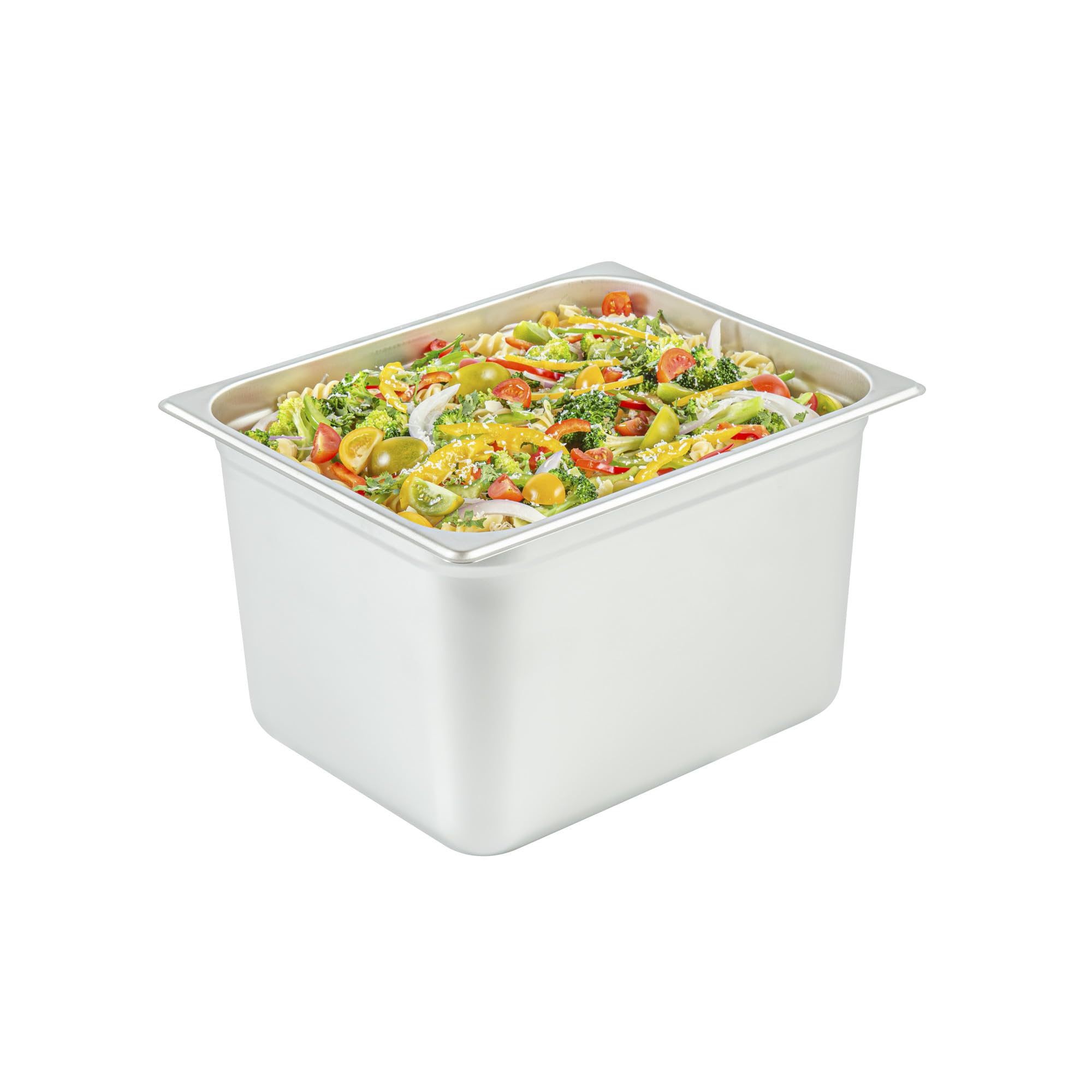 Restaurantware-Kitchen Tek 1/2 Half Size Steam Table Pan, 1 Anti-Jam Steam Pan - Lid Sold Separately, 8â€ Deep, 24 Gauge Stainless Steel, Freezable, For Catering Event And Party