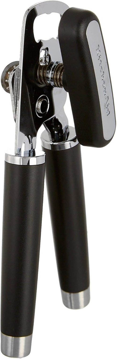 KitchenAid Can Opener - Gourmet Multifunction Tool | 8.36-Inch, Sleek Black Design
