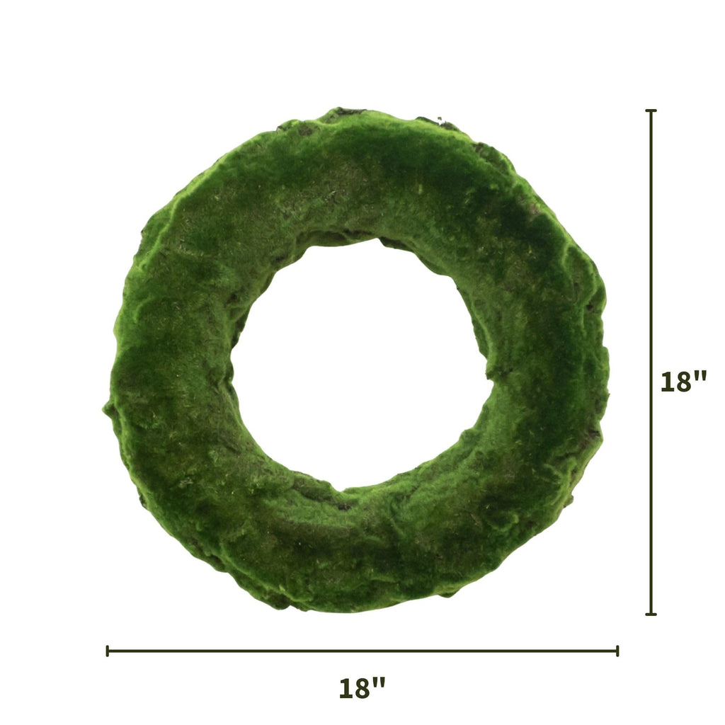 Nearly Natural 18in. Moss Artificial Wreath