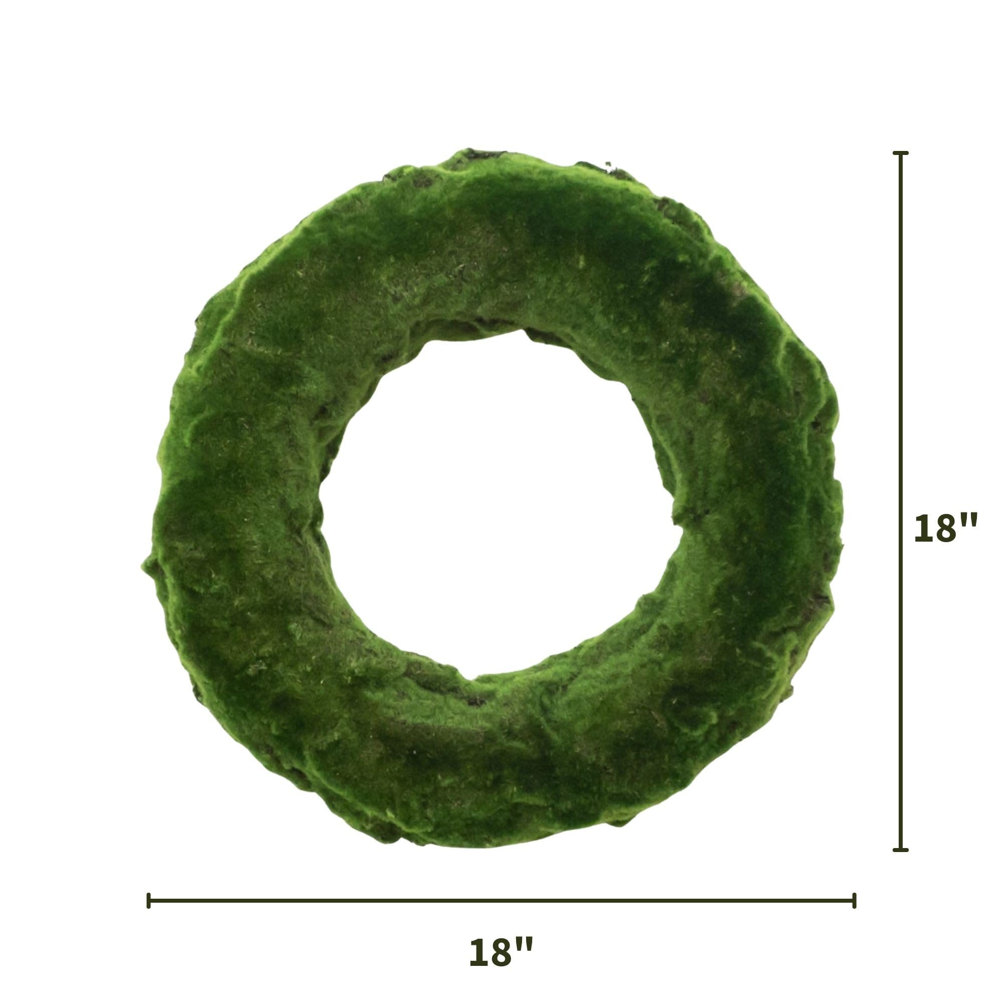 Nearly Natural 18in. Moss Artificial Wreath