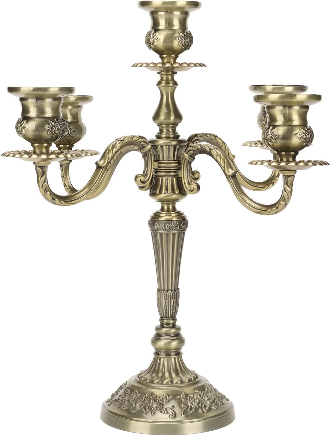 Vintage 5 Arms Tall Candelabra by [Brand Name] - Scratch Resistant & Wearproof for Weddings & Parties