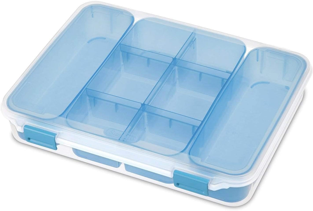 Sterilite Divided Case - Versatile Storage Solution for Organizing Crafts & Supplies | Multicolor
