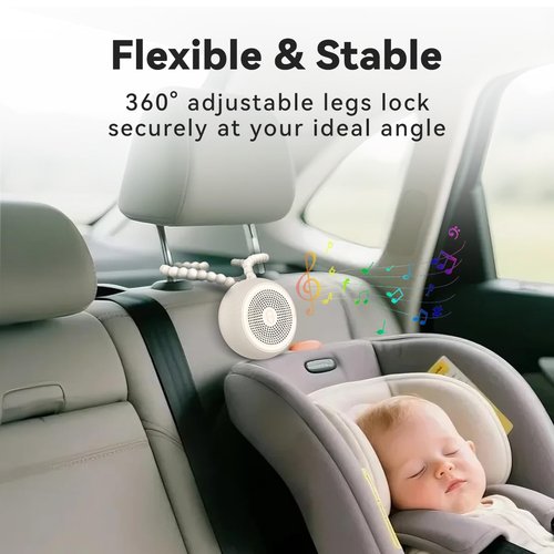 Easysleep Portable Sound Machine for Baby Adult White Noise Machine with 30 Soothing Sounds 32 Volume Levels 4 Timer Sleep Soother Rechargeable Shush Brown Noise Machine for Home, Travel & Office
