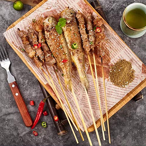 6-Inch Bamboo Skewers - 100 Pack for BBQ & Appetizers