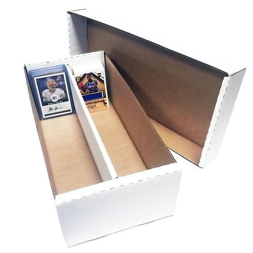 (10) Shoe 2 Row Storage Box (1600 Ct.) - Corrugated Cardboard Storage Box - Baseball, Football, Basketball, Hockey, Nascar, Sportscards, Gaming & Trading Cards Collecting Supplies by MAX PRO