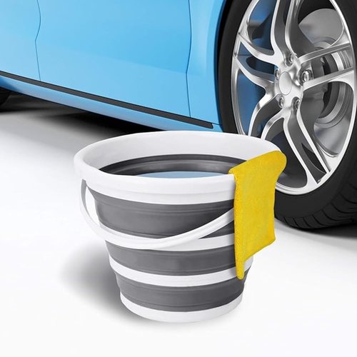 Collapsible Bucket with Handle 2.6 Gallons 10L Foldable Bucket