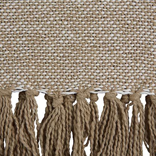 DII Stone Stripe Homespun Throw, 50x60 with 2.5" Fringe