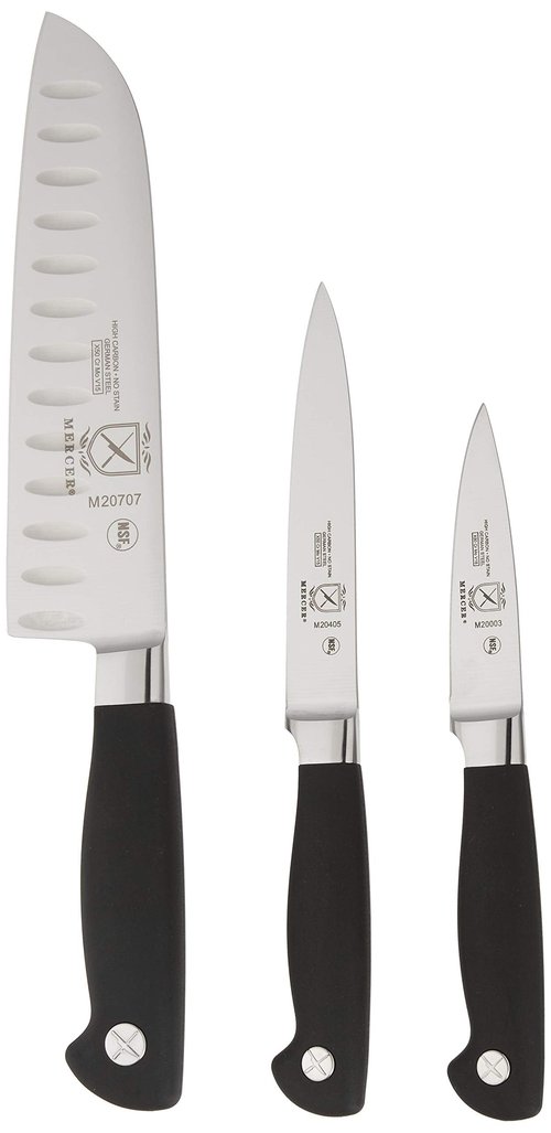 Mercer Culinary - Genesis 4-Piece Forged Starter Set,Black