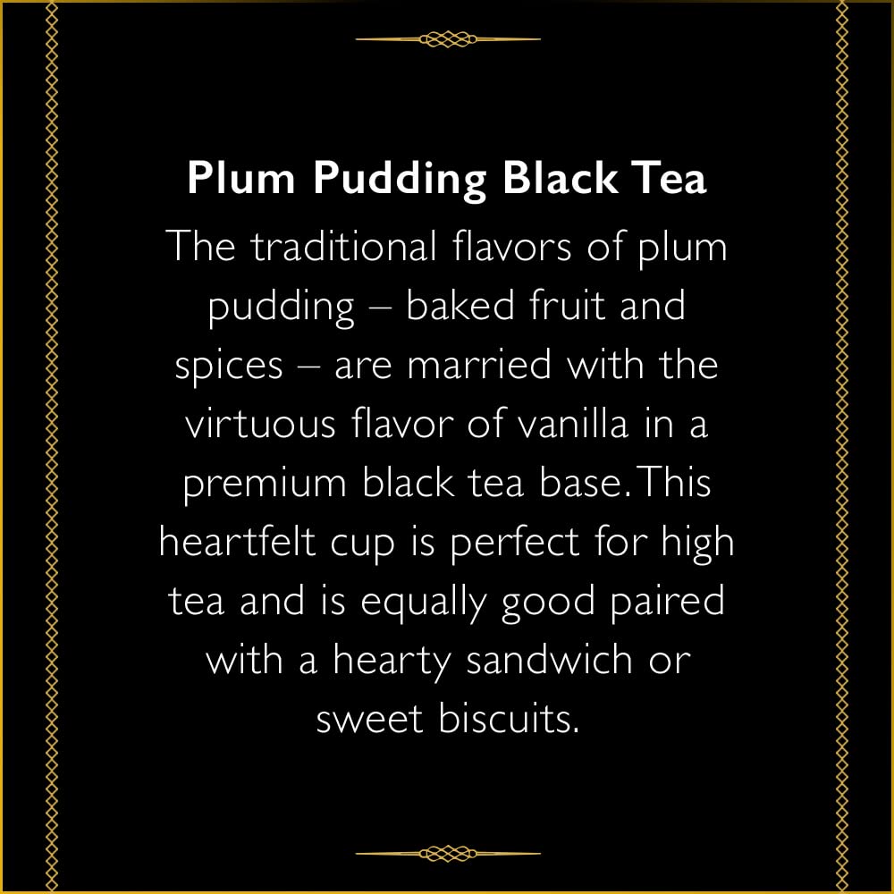 The Republic of Tea – Downton Abbey Daisy and Mrs. Patmore’s Tea, 36 Tea Bags, Plum Pudding Black Tea