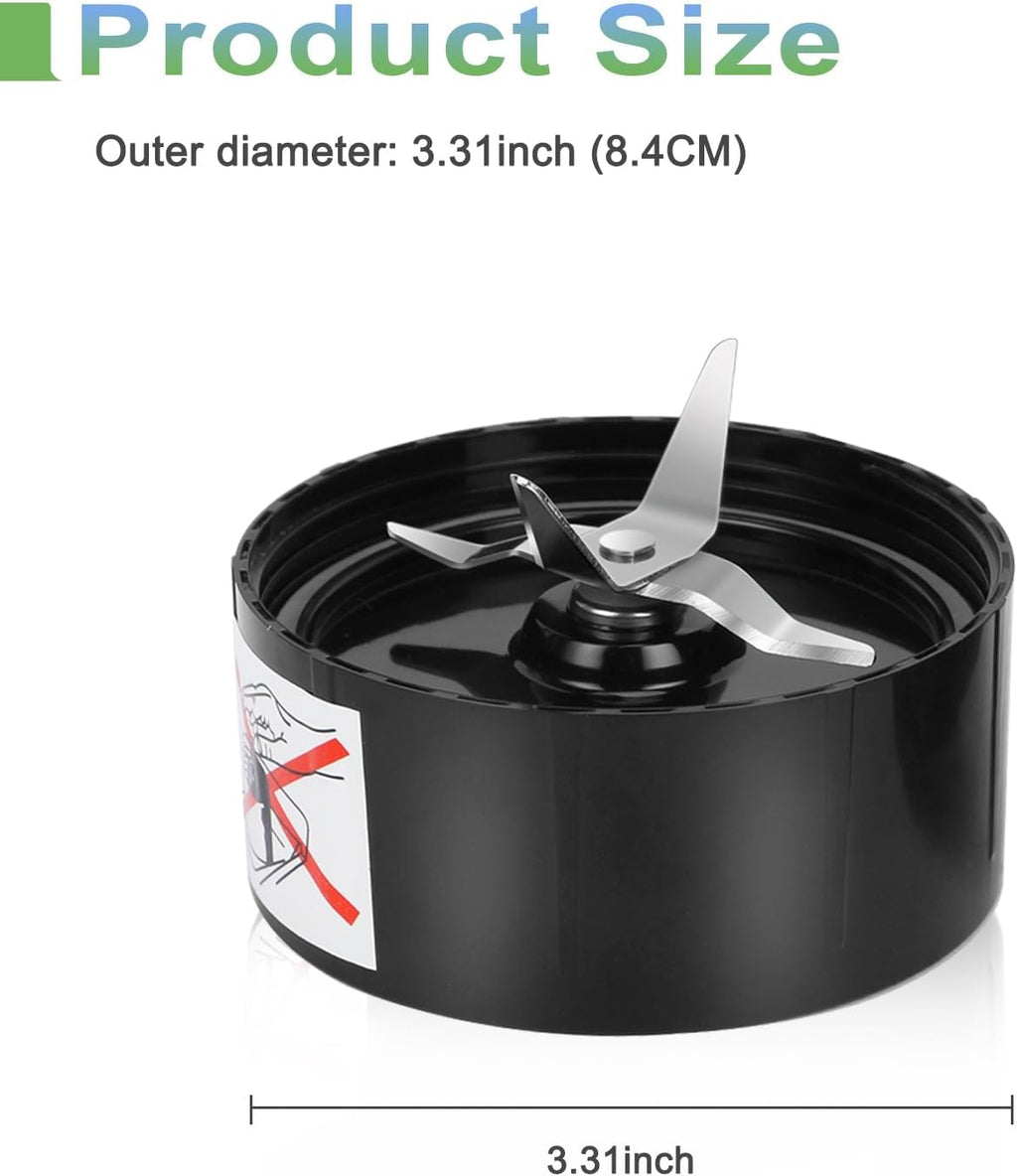 QT 2X Cross Blades - Compatible Replacement for Magic Bullet 250W MB1001 Series | Includes Gaskets
