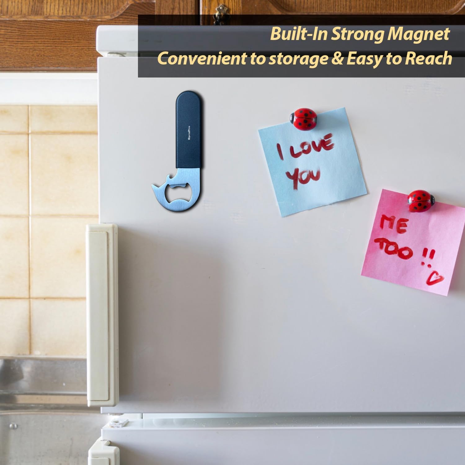 Skiennix Magnetic 2-in-1 Can Opener | Easy Manual Beer & Pet Food Opener for Seniors - 2-Pack