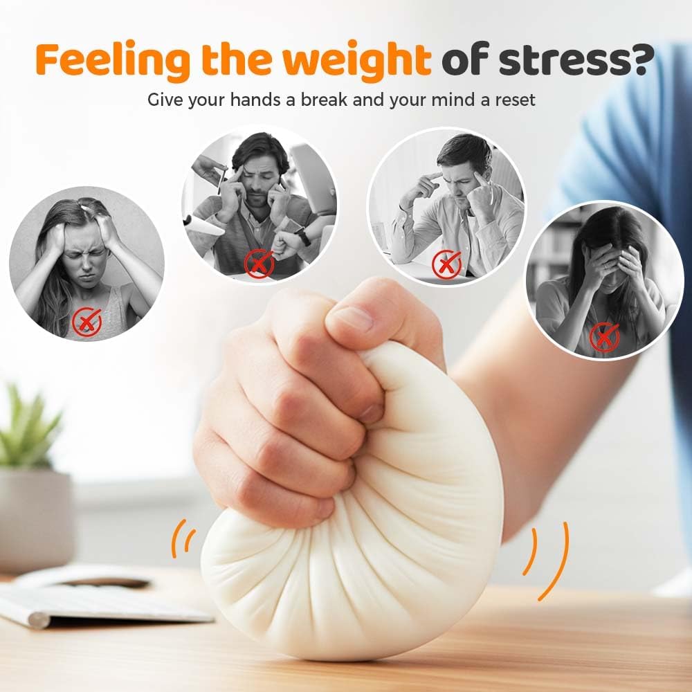 Skiennix 4PCS Dumpling Squishies | Handmade Stress Relief Balls - Mystery Box with Big Bun Design