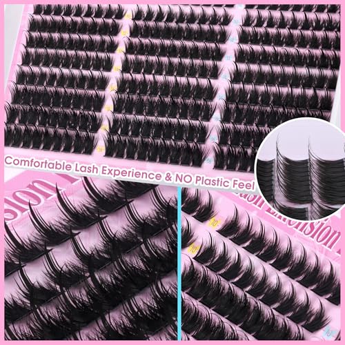 Winifred Manga Lash Clusters Kit Wispy DIY Individual Eyelashes with Spikes