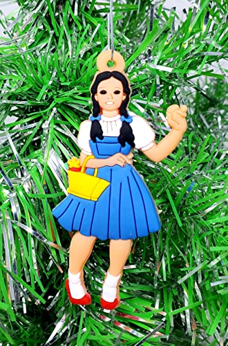 Movie Character Christmas Ornament Set with Dorothy Toto Scarecrow Tin Man Lion