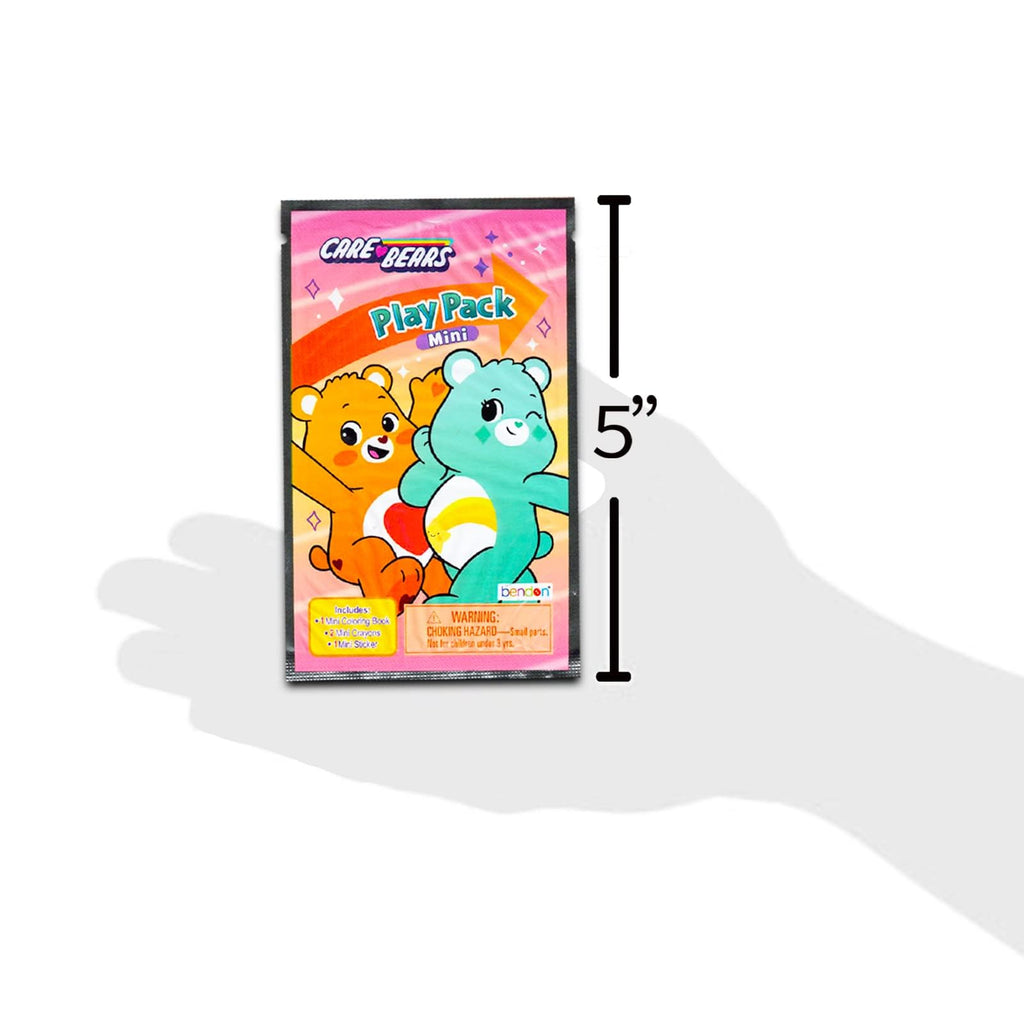 Care Bears Mini Party Favors Set for Kids - Bundle with 24 Miniature Play Packs with Coloring Book, Stickers and More | Care Bears Birthday Party Supplies Gift Bag Fillers