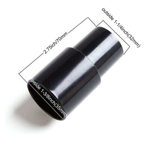 EZ SPARES 35mm to32mm & 32mm to35mm Vacuum Hose, Adapter Kit Compatible with Normal round interface Vacuum Cleaner Plastic Adaptor(2Pcs)