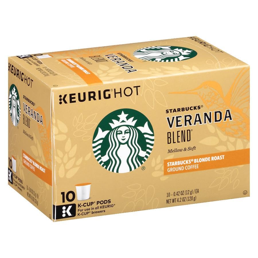 Starbucks Ground Coffee - Dark Roast Blend | Veranda Flavor, 10 Count (Pack of 12)