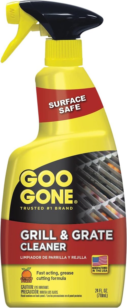Goo Gone Grill Cleaner - 24 Ounce - Effortlessly Cleans Cooking Grates and Racks