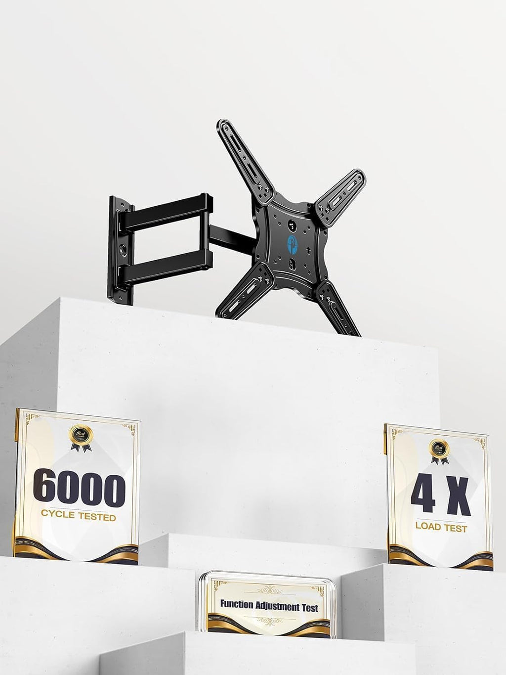 Pipishell Full Motion TV Wall Mount - Articulating Arms for 26-65 Inch TVs | Max VESA 400x400mm, 77 lbs Capacity