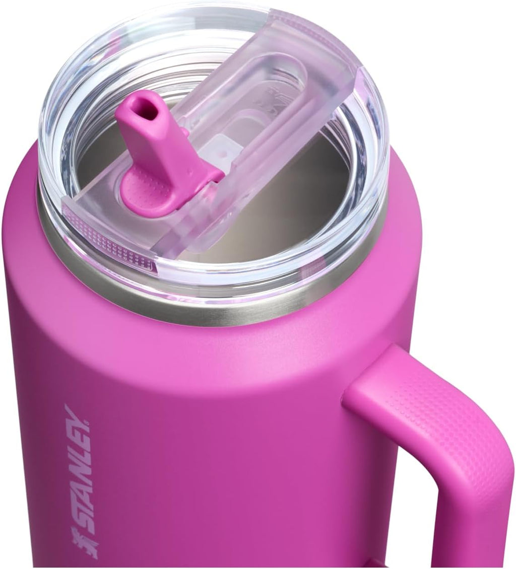 STANLEY Quencher ProTour 64 oz Tumbler - Leakproof Lid, Built-In Straw & Handle | BPA-Free Dark Blossom