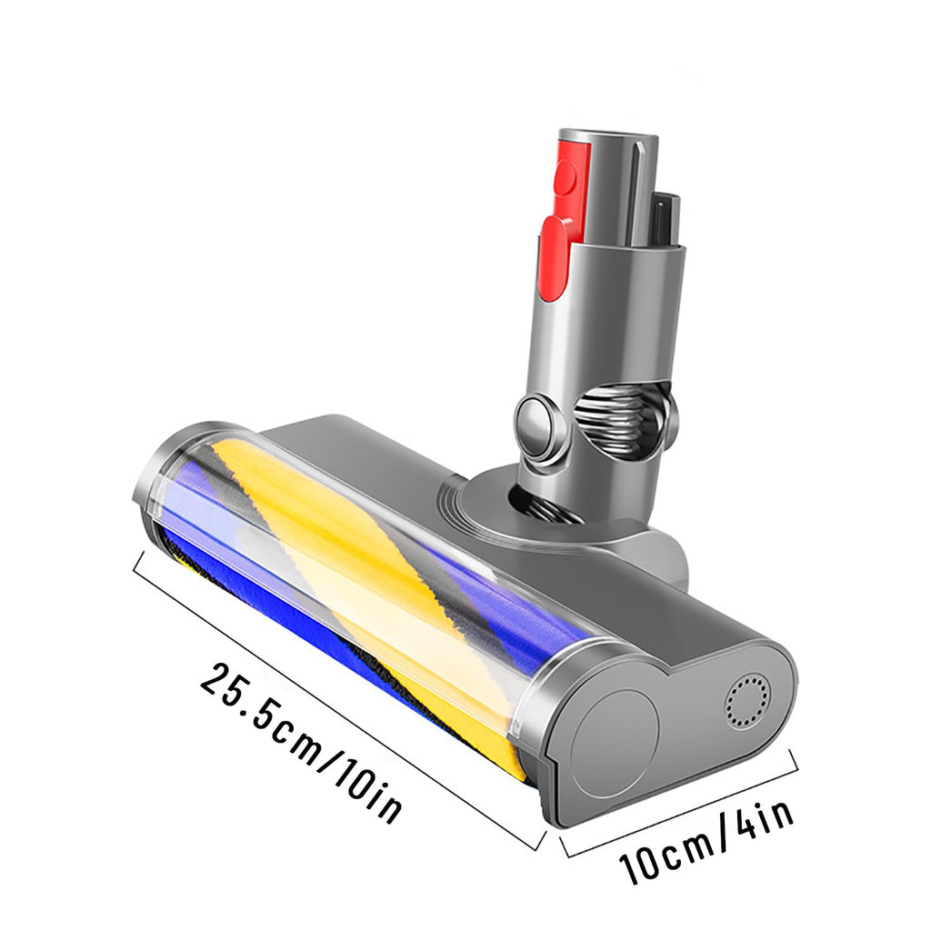 Optic Soft Roller Cleaner Head for Dyson V15 V11 V10 V8 V7 Gen5 Animal Detect Absolute Cyclone, LED Green Light Dust Detect Hardwood Floor Attachment, Anti-Tangle Quick Release Replacement Part