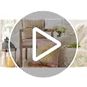 AVOIN Home Sweet Home Floral Throw Pillow Covers, Pink & White, 18x18, Set of 4