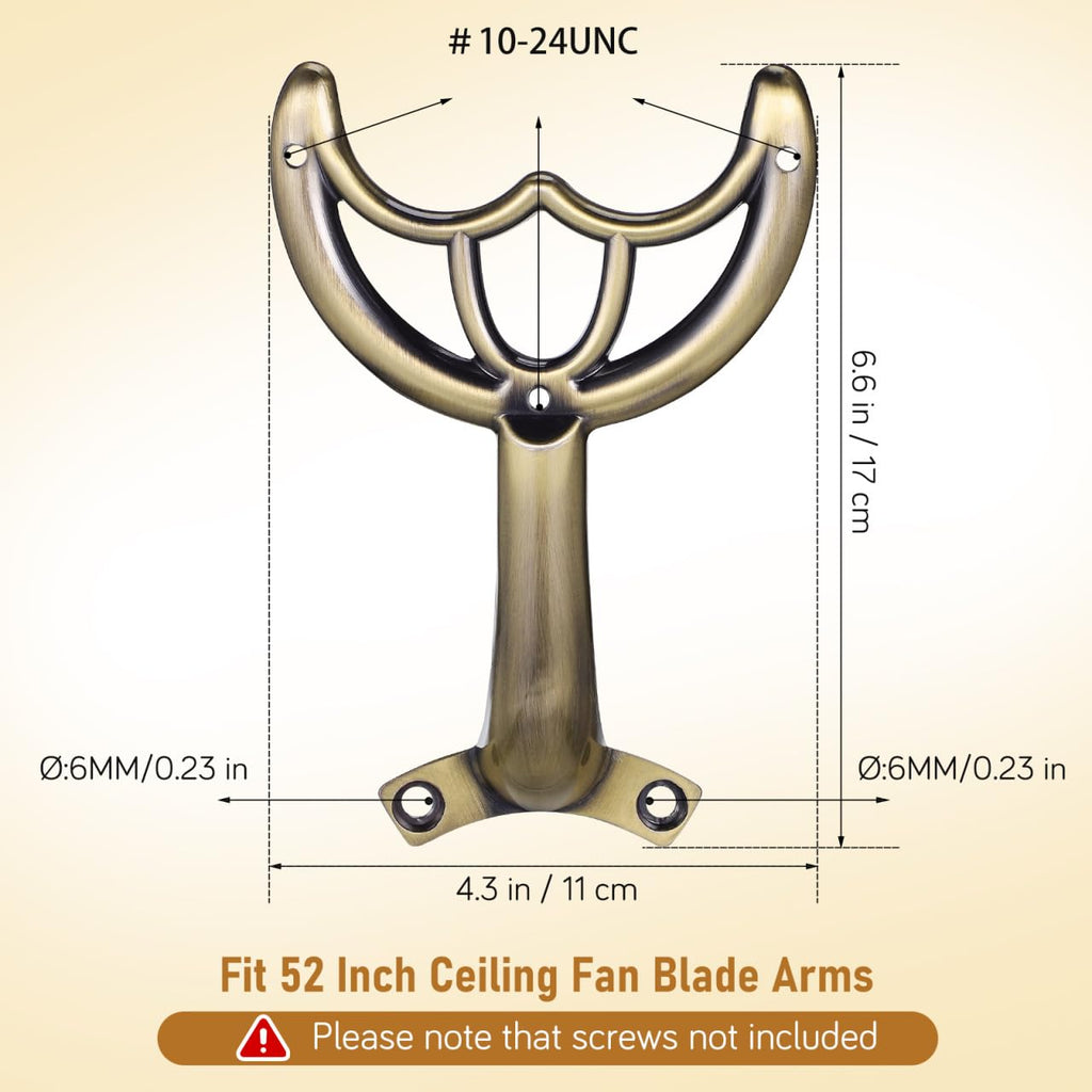 GRIRIW Ceiling Fan Arm Bracket Replacement for Ceiling Fan Blades Easy Installation Universal Accessory 6.69X4.33X1.77 Inches