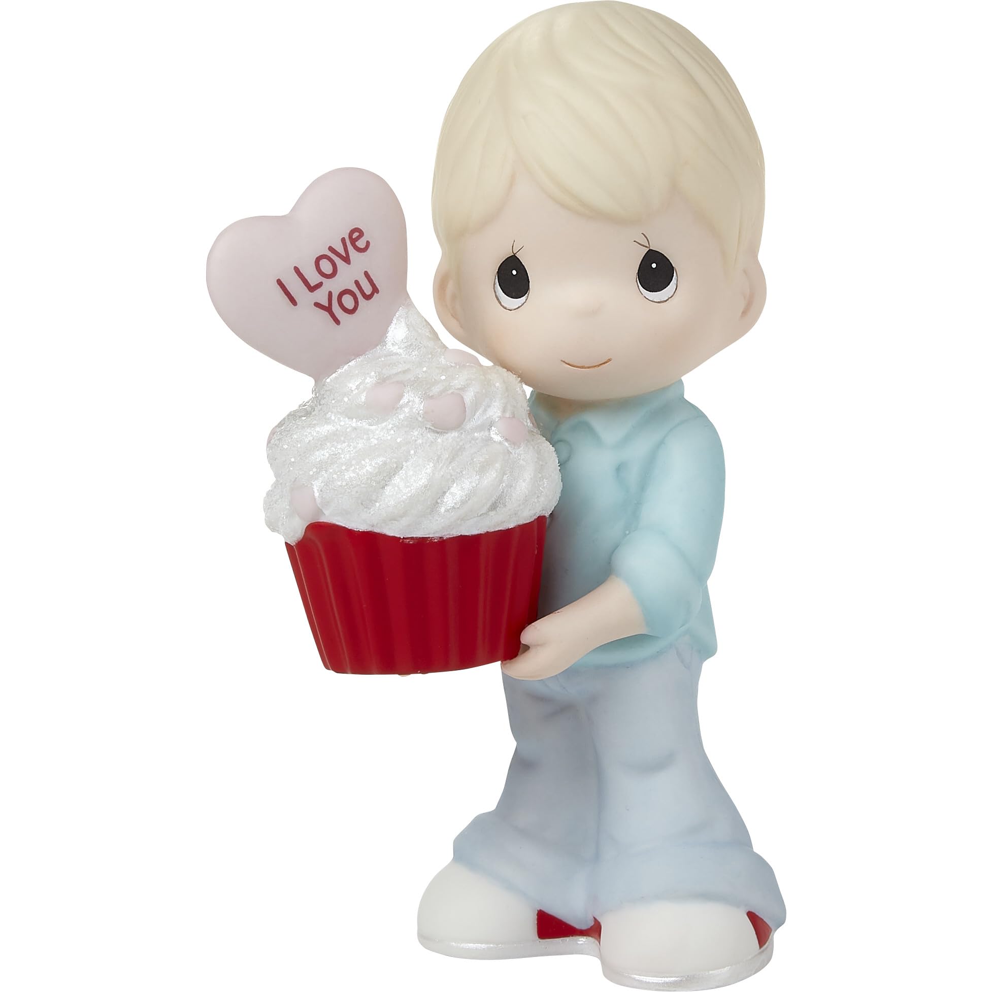 Precious Moment 222002 You Bake Me Happy Blond Boy Porcelain Figurine