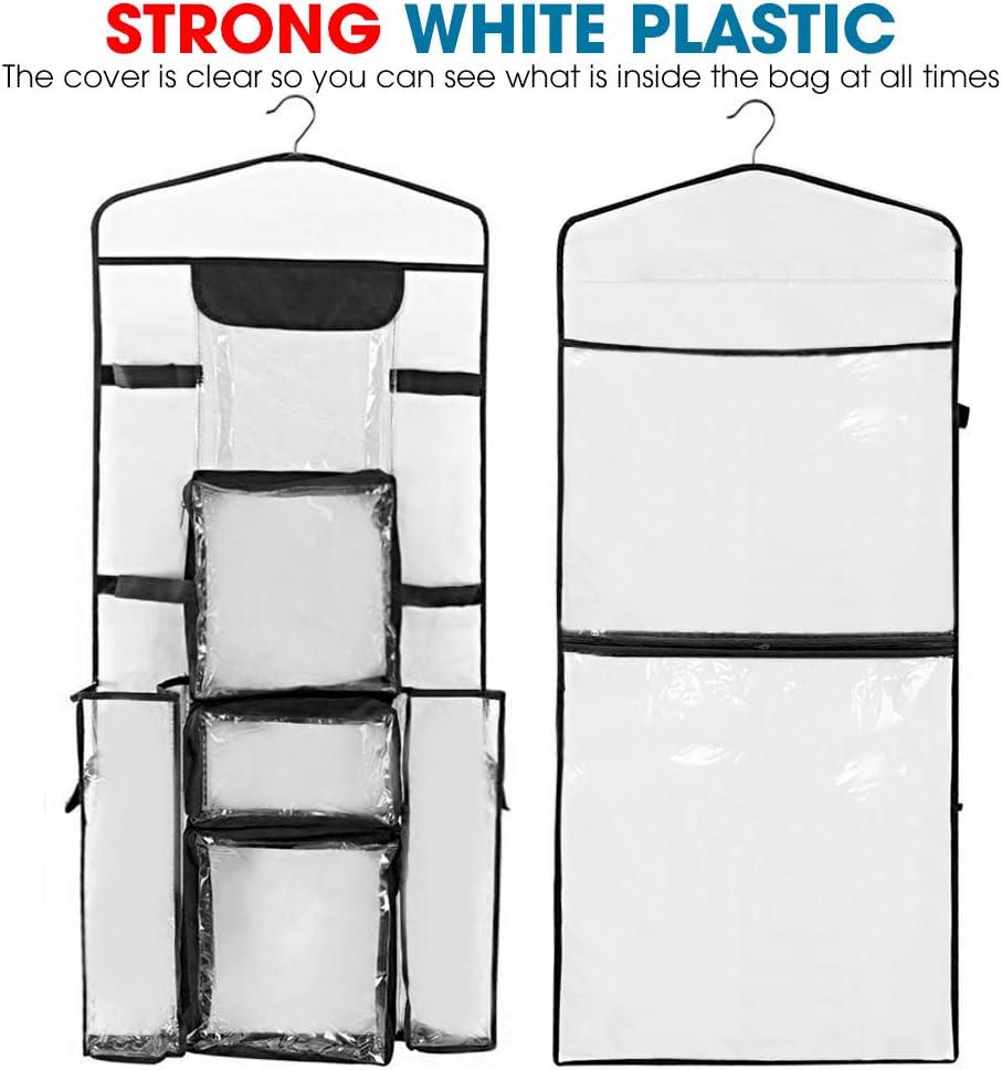 ProPik Gift Wrap Organizer - Double-Sided Wrapping Paper Storage with Multiple Pockets | 40”x17” (Black)