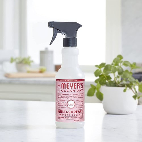Mrs. MEYER'S Clean Day Multi-Surface Cleaner, Peppermint, 16 Fl Oz. (Pack of 2)