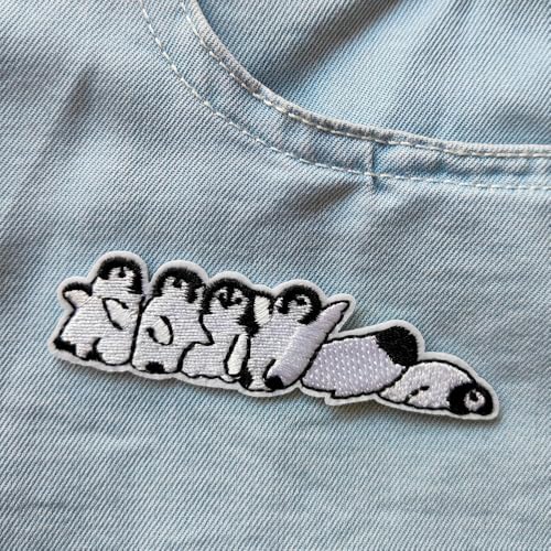 Happy Penguin Embroidered Patch - Iron On & Sew On for DIY
