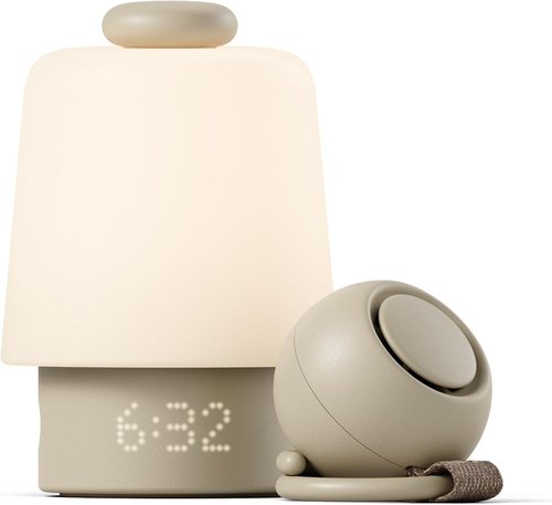 Hatch Baby Sleep Bundle - Home & Travel Sound Machines | Expert Sleep Support | Includes Portable Hatch Go (Greige)