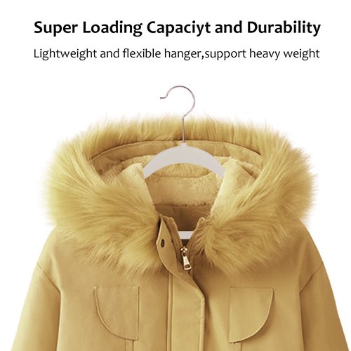 VECELO Premium Velvet Clothes Hangers Suit Heavy Duty (50 Pack)-Non Slip & Space-Saving with 6 Finger Clips & Tie Rack Excellent for Men and Women,Beige